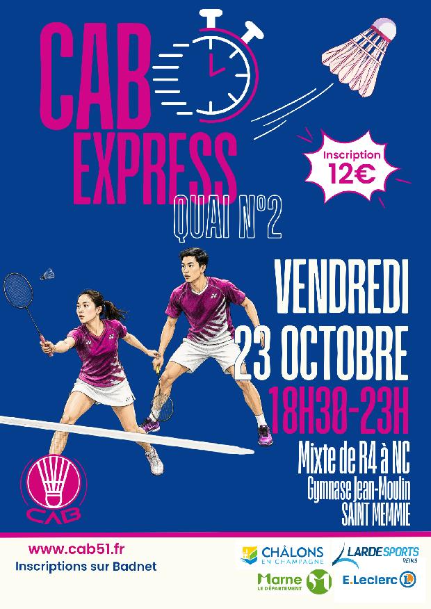 Le CAB Express quai 2 (Tournoi Nocturne)