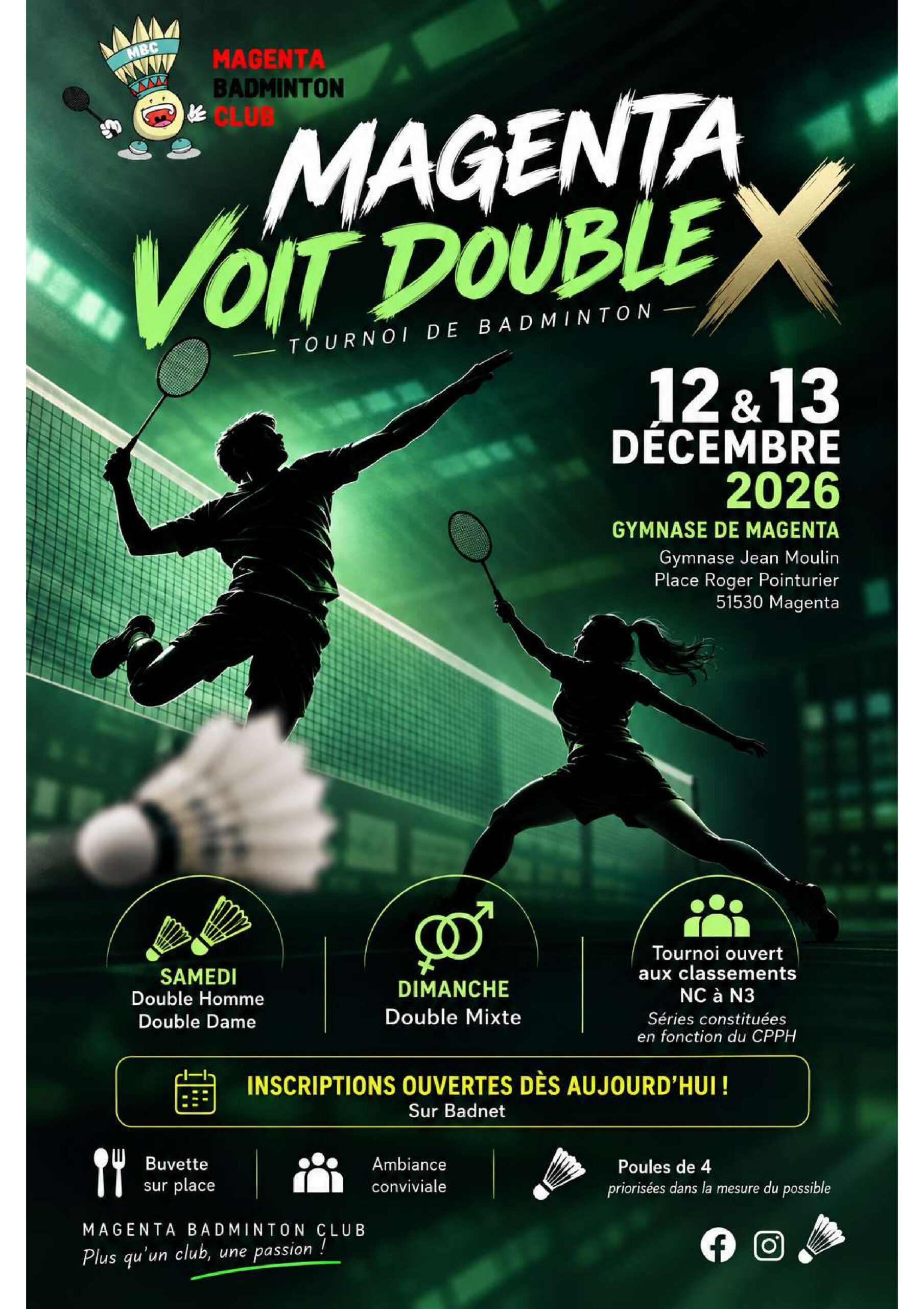 MAGENTA VOIT DOUBLE X