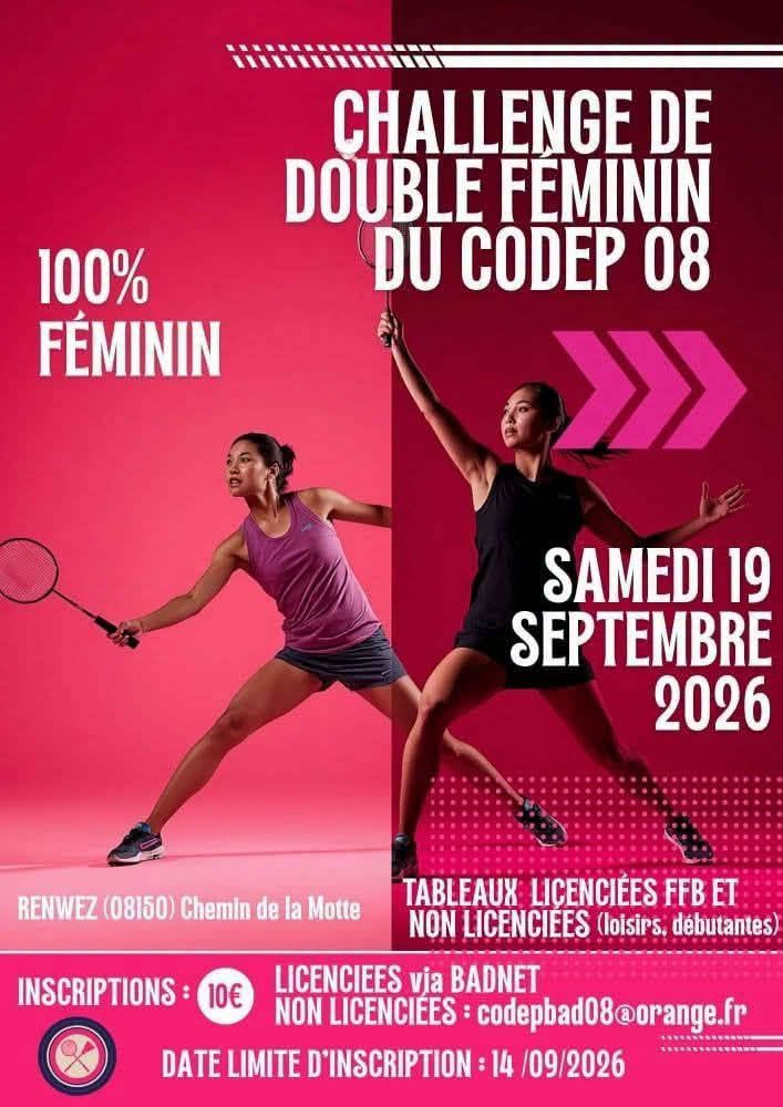 Tournoi féminin d'ouverture Codep 08