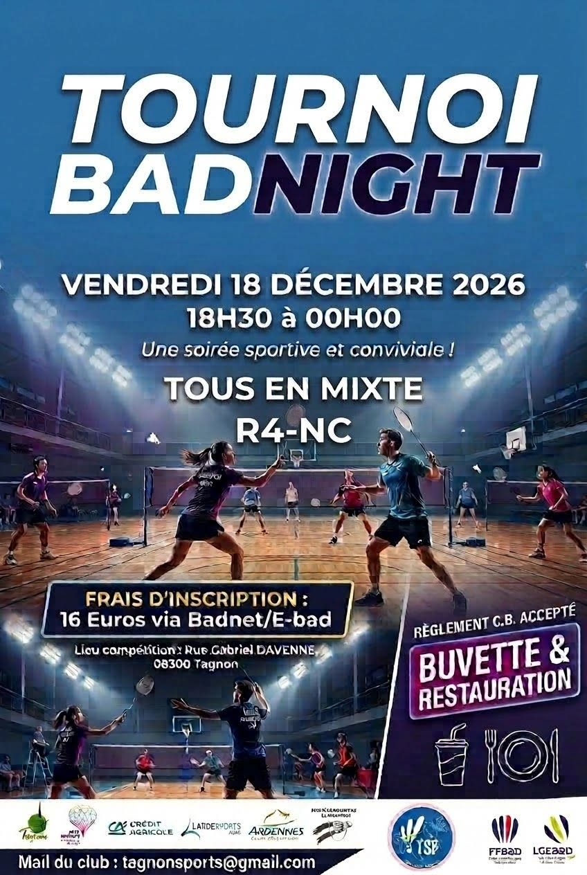 Tournoi Badnight, tous en Mixte